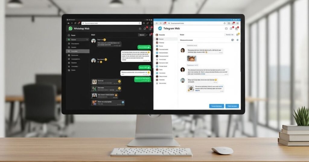 WhatsApp Web and Telegram